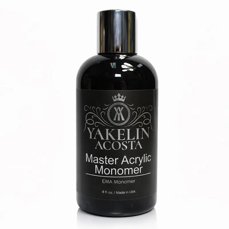 Universal Nail Monomer Violet 8oz (236ml) – EMA Acrylic Liquid, Flammable, Professional Use, Low Odor Low Odor Formula Yakelin Acosta No Glue Included