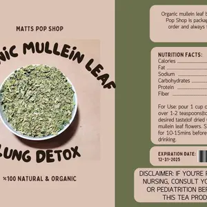 Organic Mullein Tea 1oz, Natural Beverage