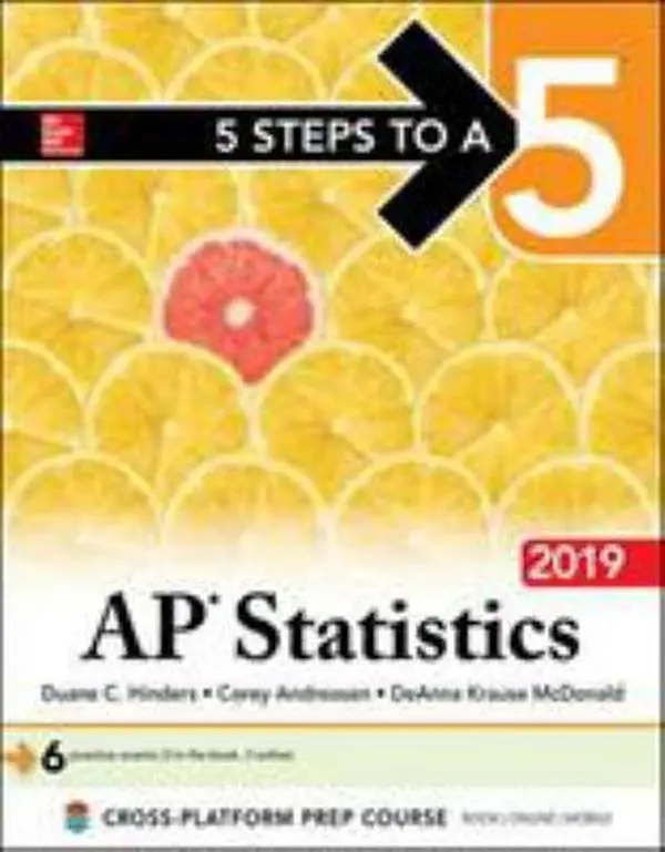 USED Book - 5 Steps to a 5: AP Statistics 2019 by Hinders, Duane C. (Paperback) - english