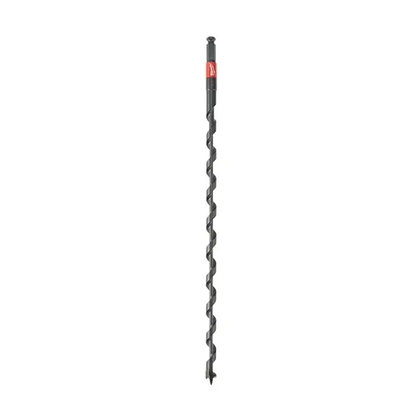 Milwaukee 48-13-6804 Lineman's Impact Auger Bit, 5/8" x 24", Aggressive Feed Screw, Optimized Wide Flute Geometry for Faster Drilling Speeds & Cleaner, Faster Holes, Ptfe Coating