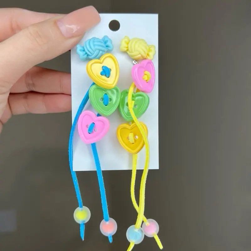 Button earrings