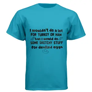 Sketchy stuff for deviled eggs printed t-shirt