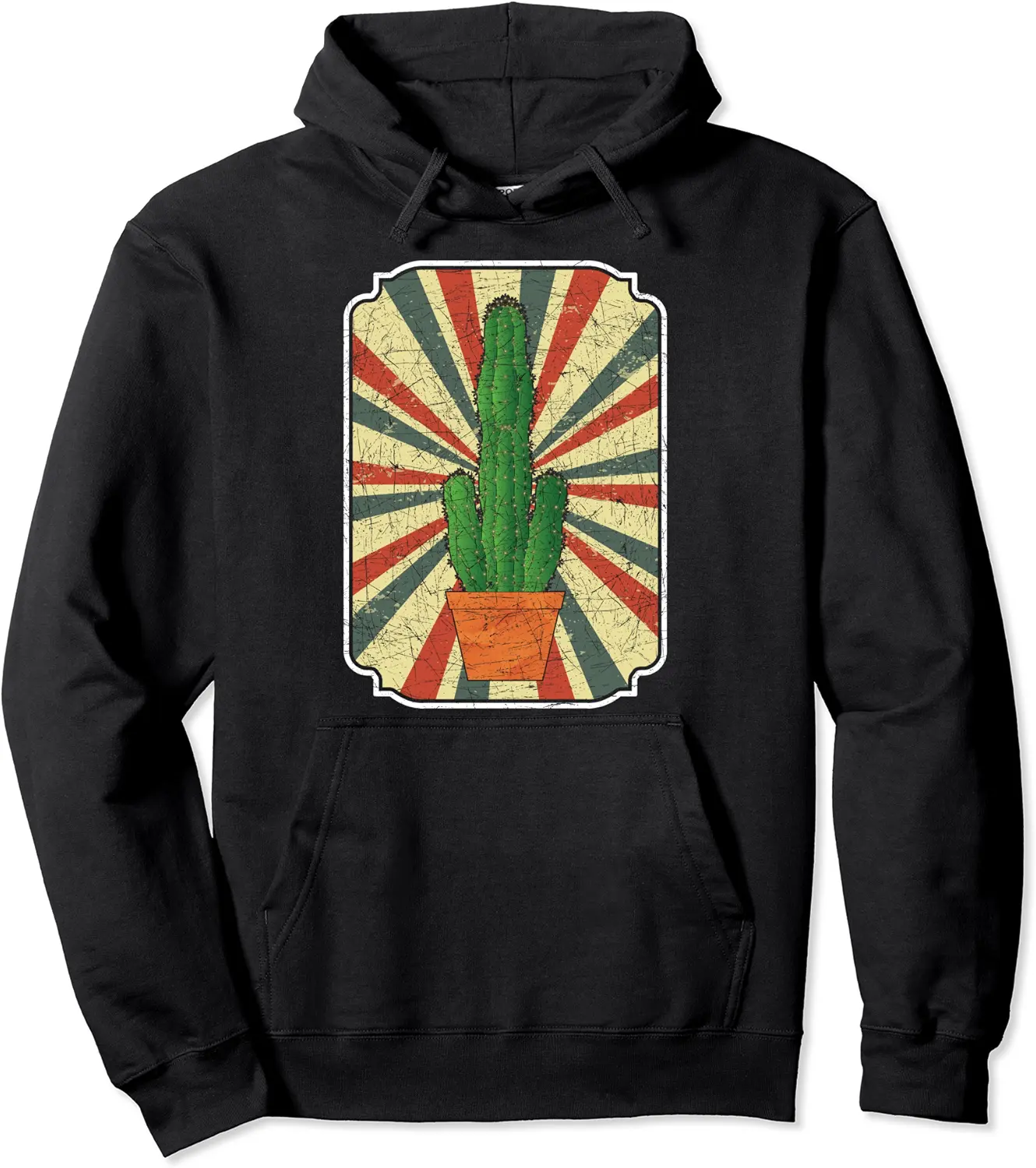Succulent Cacti Garden Desert Plant Botany Cactus Pullover Hoodie - Hufsakha Shop 82B09W5Q9S38