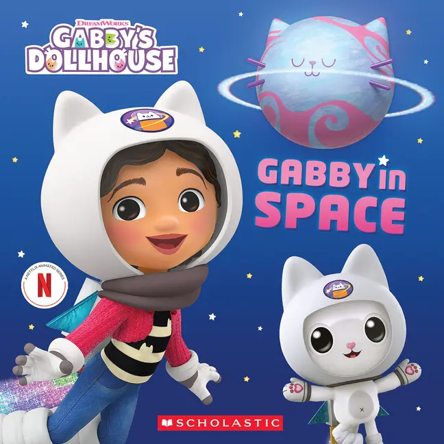 Gabby's Dollhouse: Gabby in Space (Storybook with Sparkly Cover) by Pamela Bobowicz (Paperback)