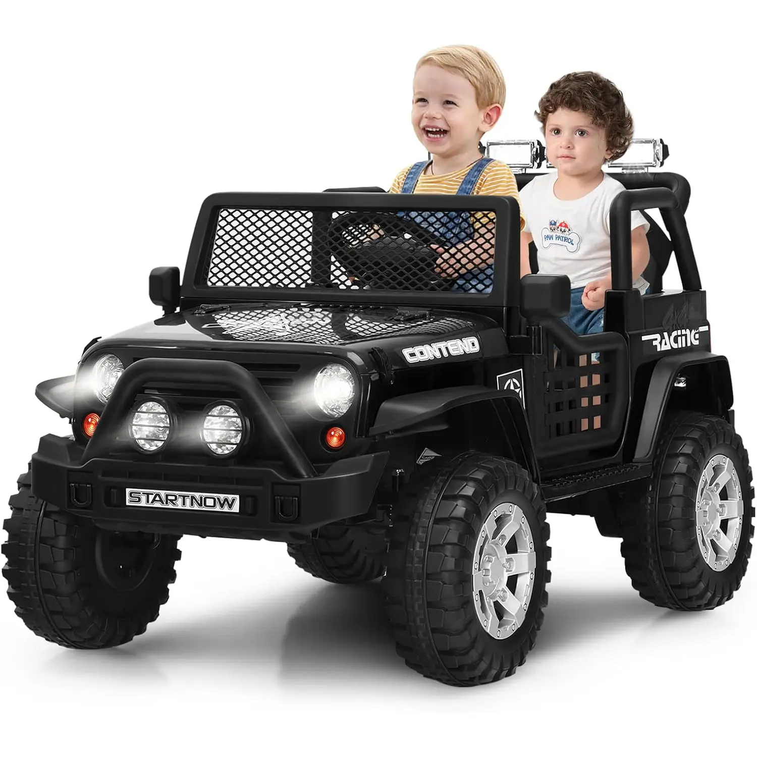 Two Seats - 12V Battery - Black