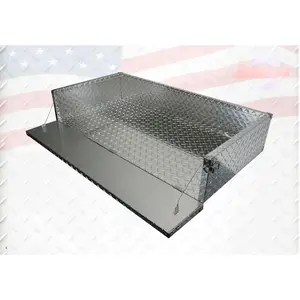 STEELENG Aluminum Diamond Plate Utility Cargo Box for Club Car Golf Cart Tempo
