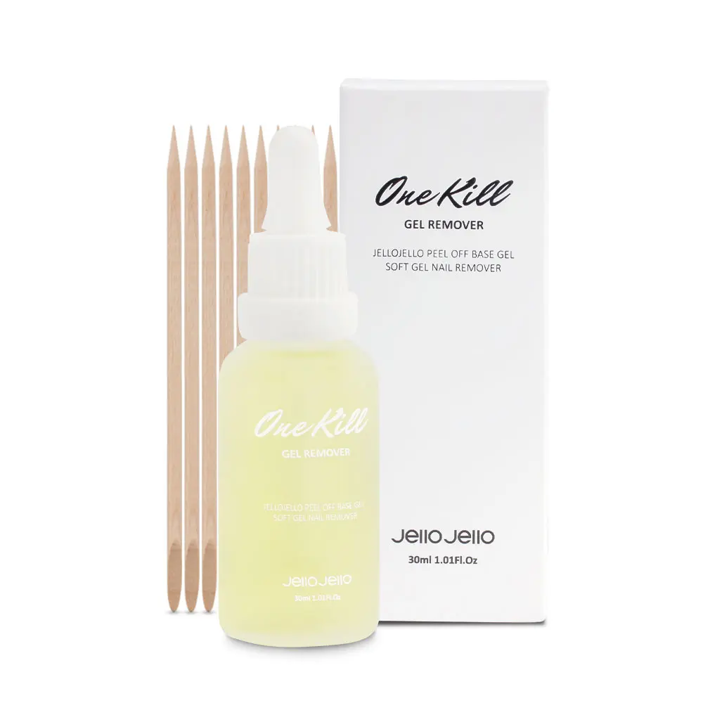 1-Step Gel Remover (30ml) - Effective Nail Polish Remover for Peel-Off Base Gel, UV LED Nail Products