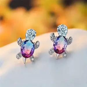 Cute Turtle Stud Earrings for Women, Tiny Animal Earrings, Minimalist Everyday Jewelry Gift