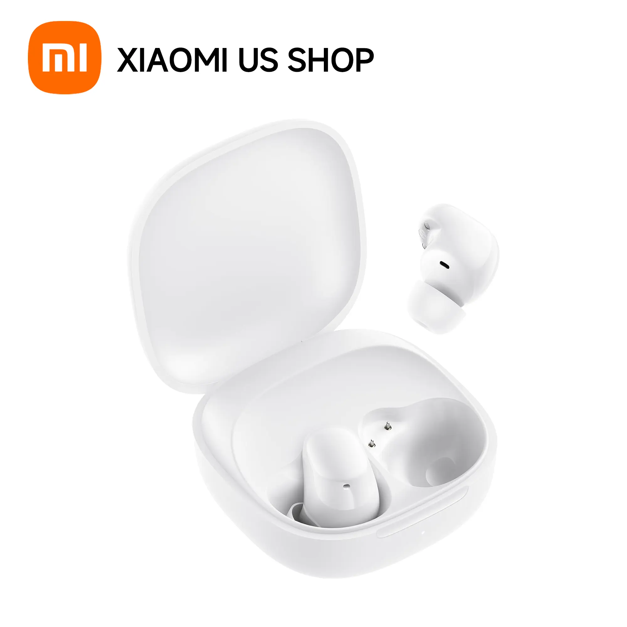 Xiaomi In-Ear Wireless Bluetooth Headset - 10mm Large Dynamic Driver, AI Noise Reduction, Up to 36-Hour Battery Life, Bluetooth 5.4, Touch Control, 5 EQ Modes, Lightweight White Earbuds with Audio Charging Function