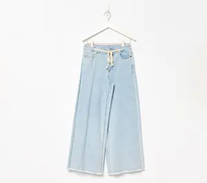 Peace Love World Petite Drawcord Ankle Jeans