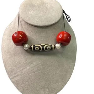 Coral DZI bead Necklace