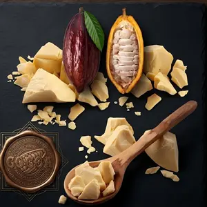 100% Pure Organic Raw Cocoa Butter – Unrefined Deep Hydrating Body Moisturizer, Skin Repair & Premium DIY Beauty Base