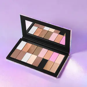 lakerain 1 Count Mermaid Multi-Use Makeup Palette, Magnetic Design, Multi-functional Makeup Palette, Free DIY Color Matching, One Palette for a Complete Look, All-round Makeup Palette for Daily Commute