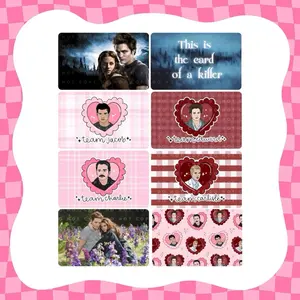 Twilight themed Card Skin - Super Cute & Durable Vinyl Sticker- Water-Resistant & Versatile for Various Card Sizes Scrapbooking Crafts