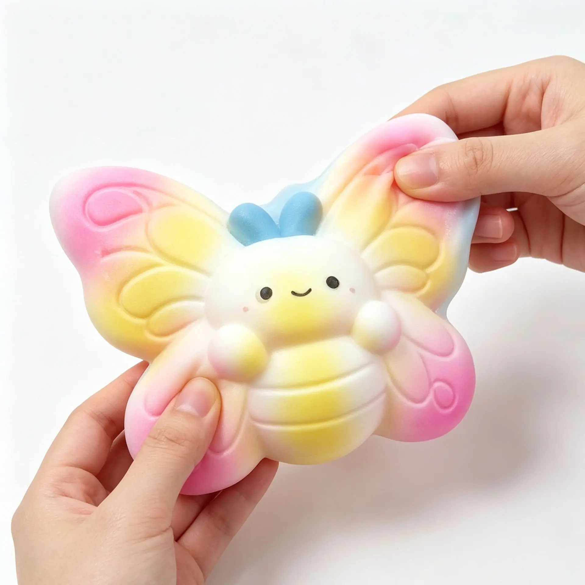 Jumbo Butterfly Slow Rising Squishy Toy, Cute Soft Squeeze Fidget Toy, Stress Relief Sensory Toy, Birthday Halloween Thanksgiving Christmas Holiday Gift for Kids Teens Adults
