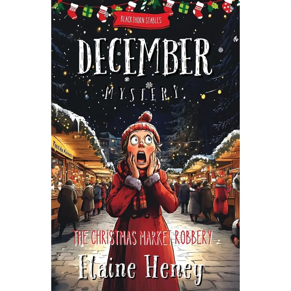 USED Book - The Christmas Market Robbery Blackthorn Stables December Mystery by Heney, Elaine (Paperback) - english