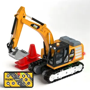 1:64 Remote Control Mini Excavator Alloy Construction Model Toy