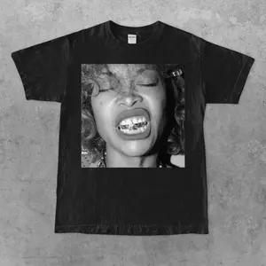 🎵😎[90s Graphic T-Shirt][TikTok Trend]Retro 90s Music-Inspired Graphic Tee – Vintage Style Unisex Cotton Crewneck T-Shirt, Nostalgic R&B & Soul Inspired Casual Top, Trendy Everyday Outfit, Retro Aesthetic Streetwear Tee