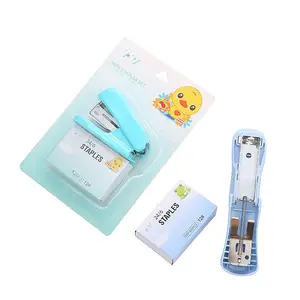 Morandi Color Stapler Set, Creative Office Staplers, Mini Stapler with Staples, 12 Number Staples Included, Durable Design