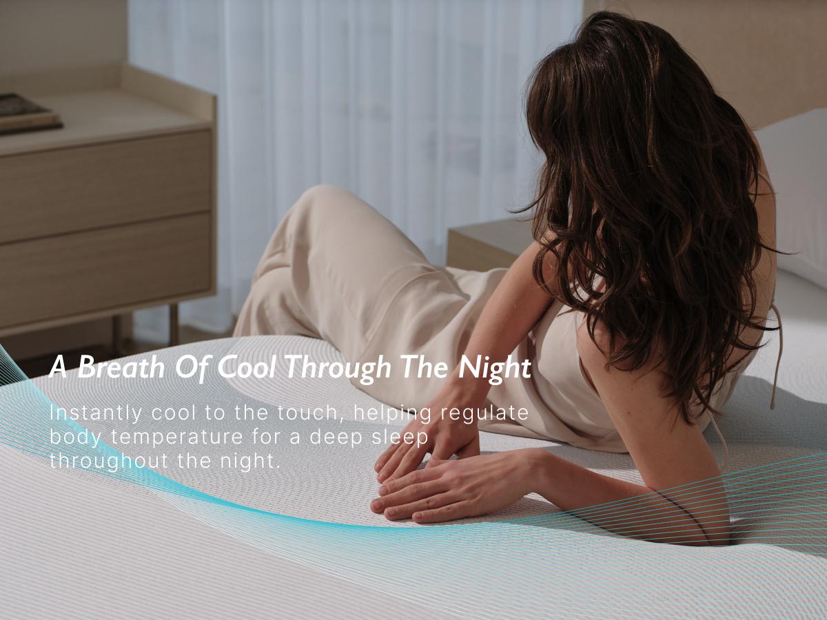 [ Back To School ] Breescape Cooling Mattress Topper - 3 Inch Soft Breathable Foam Mattress, Cooling Mesh Cover, High Density Support, Non-Slip Elastic Straps, 3-Side Zipper Removable & Washable