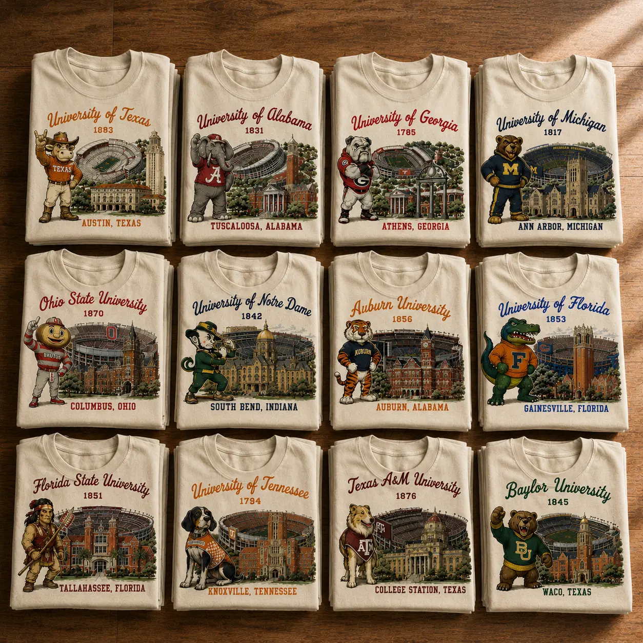 Vintage University Campus T-Shirt, Retro College Mascot & Stadium Graphic Tee, Sand Color Collegiate Shirt, Distressed Varsity Game Day Apparel, Unisex College Fan Gift