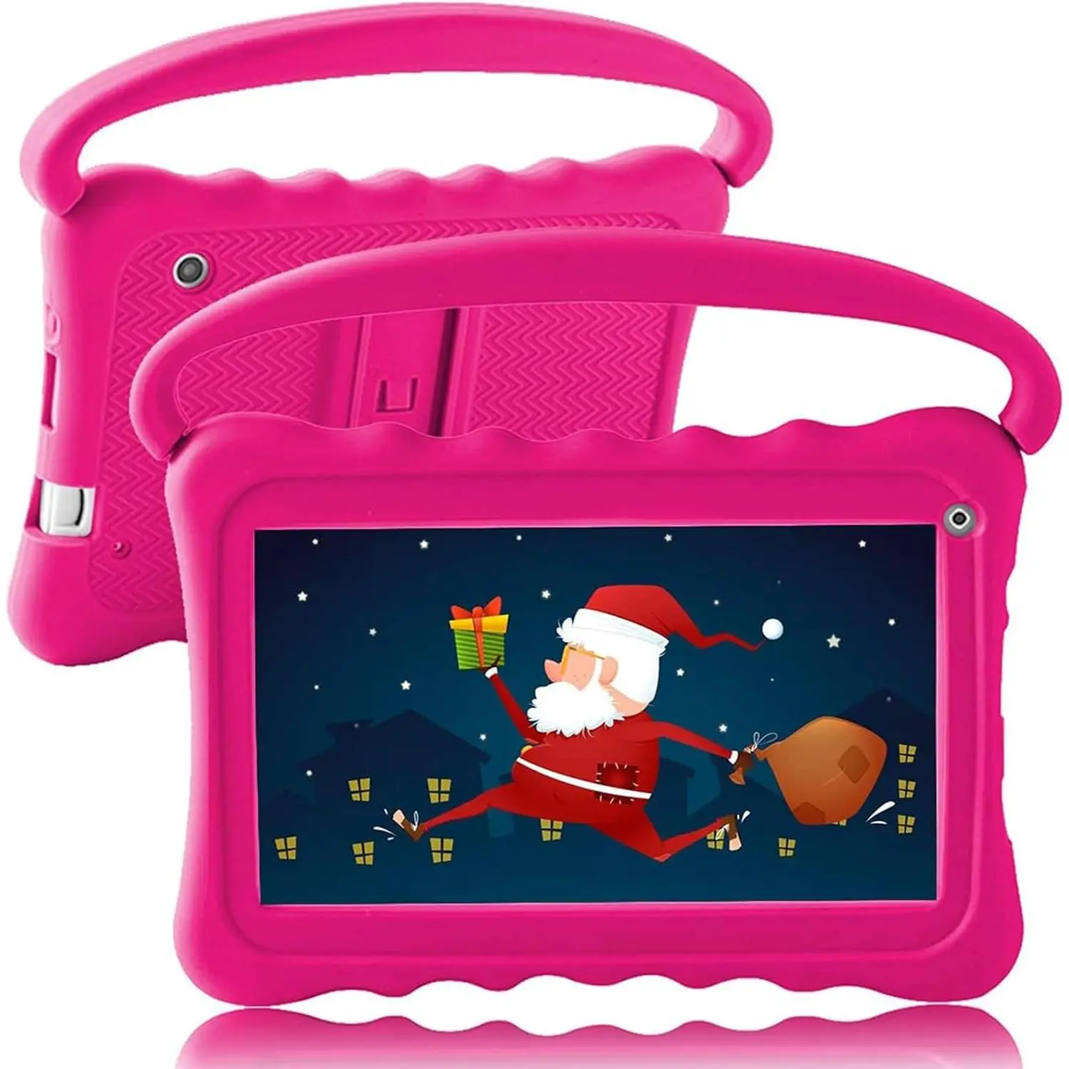 Kids Tablets7 inch Toddler Tablet for Kids Edition Tablets with WiFi Dual Camera Children’s Tablets for Toddlers 32GB Android with Parental Controls Shockproof Case Tablet for kids ages 3-14(Roser)