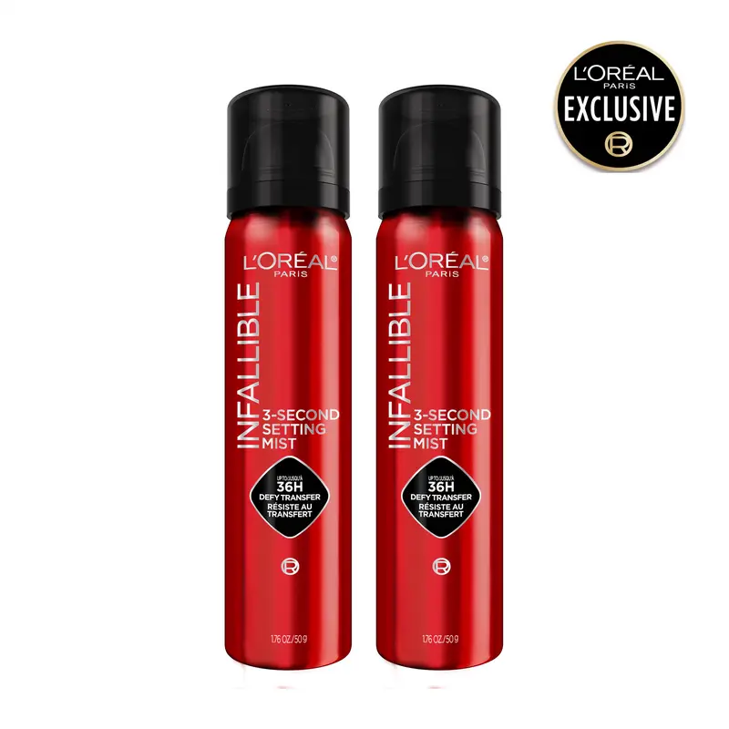 Infallible 3-Second Setting Spray, Microfine Spray for up to 36HR Wear, 1.76 oz, L'Oréal Paris