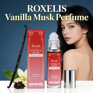 ROXELIS Vanilla Musk Perfume - Long-Lasting Warm Scent Roll-On Daily Use Fragrance Oil