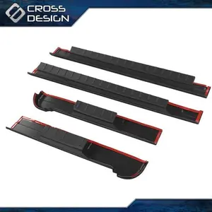 CROSSDESIGN Rocker Panels Protect Cover Fit For 2007-2013 Chevy Silverado 1500 Extended Cab