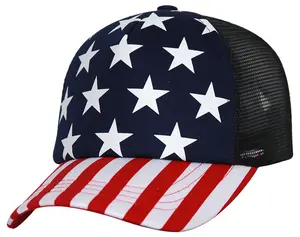 5 Panel USA Foam Trucker Cap + TopHeadwear Wristband