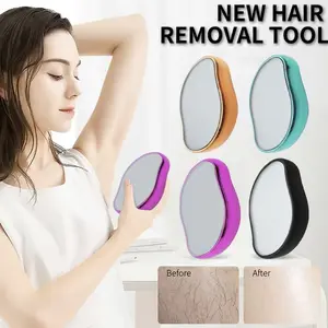 Painless Crystal Epilator Hair Remover for Men & Women, Reusable Waterproof Hair Removal Shaver for Smooth Back Arms Legs, Gentle Effective Solution