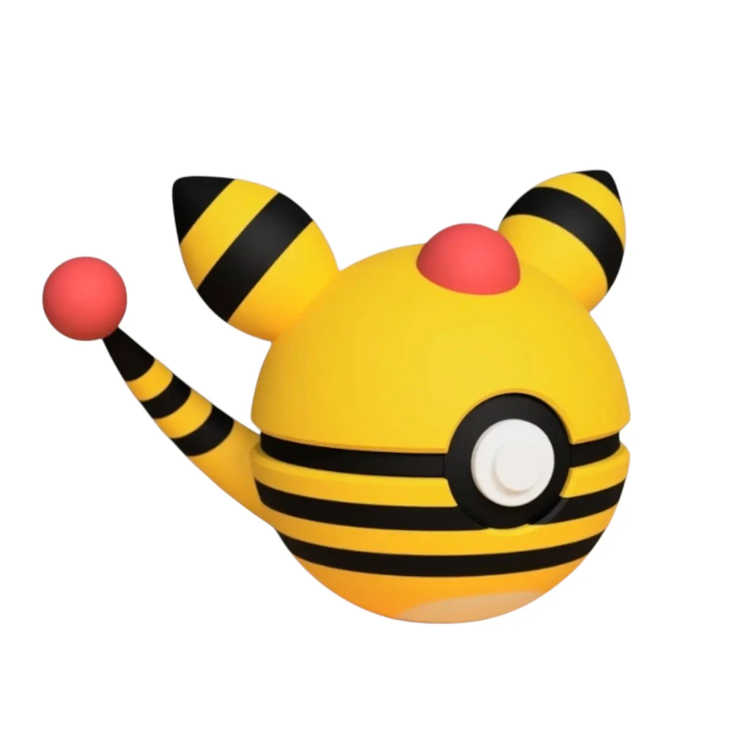 Ampharos Poke Ball- Inspired 3D Printed Poke Ball
