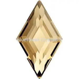 Bluestreak Crystals Serenity Non-Hotfix DIY Rhinestones - (2773) Crystal Golden Shadow Diamonds with Flat Backs, Sparkle Effect, Glue Apply, Elegant DIY Craft Supplies