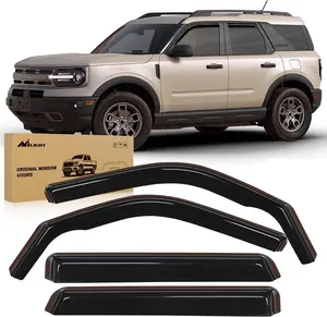 Nilight in Channel Rain Guards for Ford Bronco Sport 2021 2022 2023 2024 Original Window Deflectors,Vent Window Visors-4PCS Car Truck Vehicle Automotive dealsforyoudays