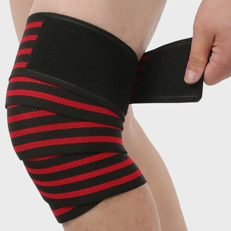Sports Knee Pads for Squats and Weightlifting, Competition Nylon Bandage Knee Pads, Fitness Protective Gear, Weightlifting Knee Support Straps, Knee Pads Protect, Perform, And Power Through Every Workout Knee Leg Sleeves Knee Compression Wrap