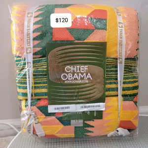 Chief Obama Kente Textile - African Design for Various Occasions - $120 Price Tag - Exclusive Sonna Brand