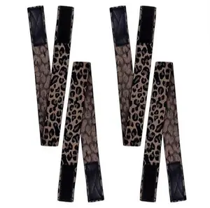 Haloqueen 1Pc Elastic Bands for Wig, Leopard Lace Melting Band, Edge Wrap to Lay Edges