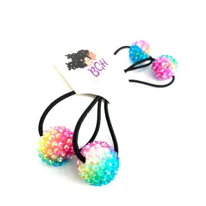 Brown Girls Hair Brown Girls Hair Tie Dye Bling Bobbles Beaded Beadbun Hair Knockers Accessories Ponytail Hairstyle Beads Charms Rubber Bands