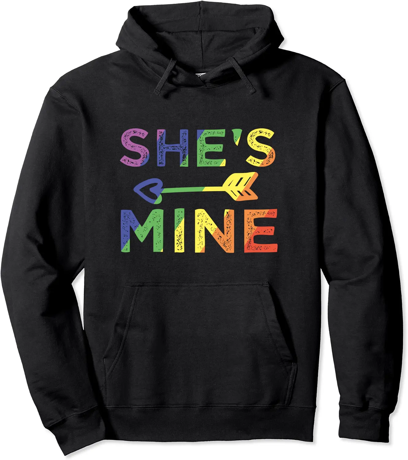 Lesbian Couple Gifts She's Mine Matching LGBT Pride Gift Pullover Hoodie - Ananavar Shop 34B08H6976FV