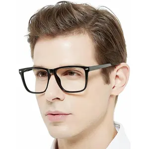 Oversized Reading Glasses Men Trendy Large Square Readers 1.0 1.25 1.5 1.75 2.0 2.25 2.5 2.75 3.0 3.5 4.0 5.0 6.0
