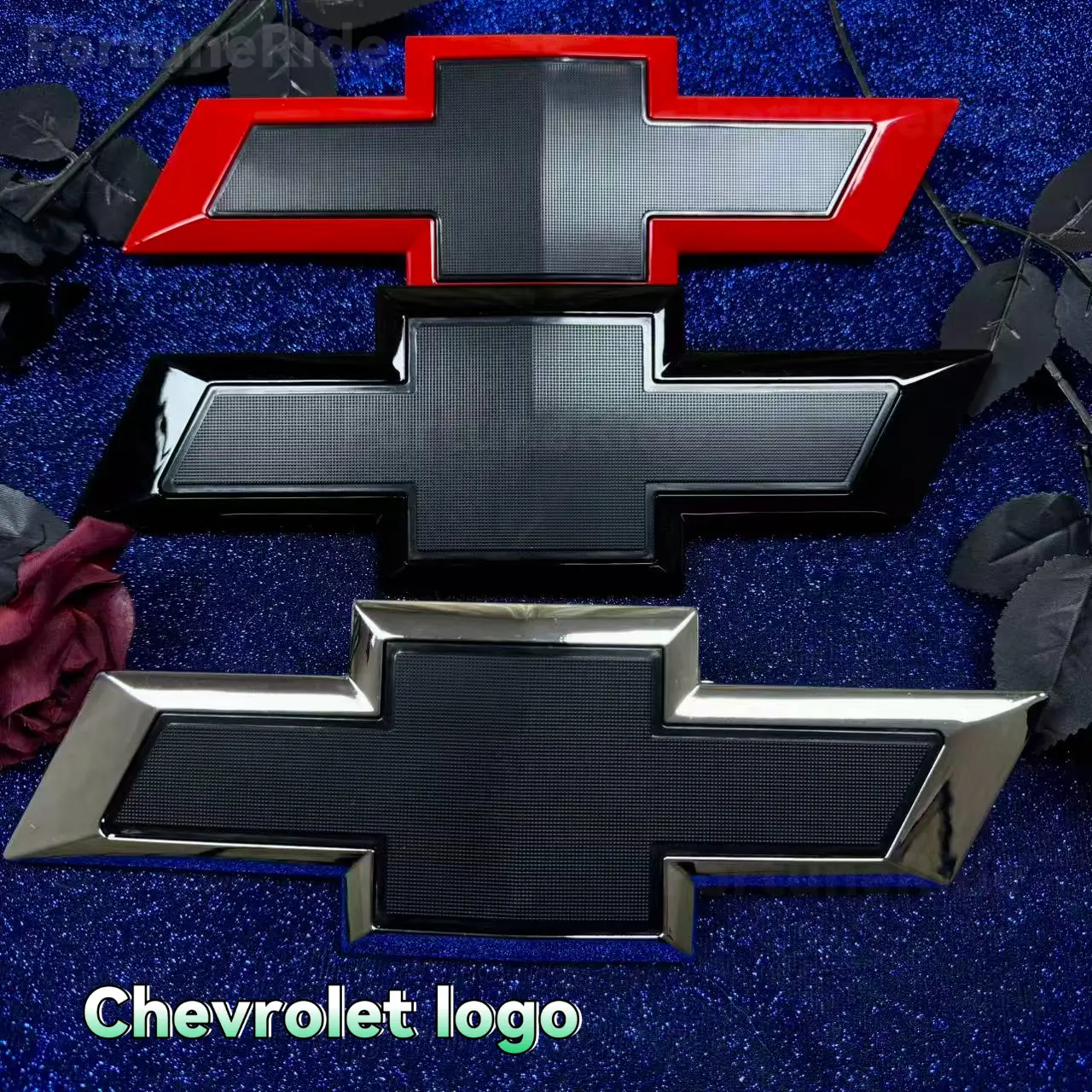 FortuneRide Front & Rear Truck Car Decal - ABS, Easy Stick-On, 3D Texture, Long Lasting, 29.5cm x 9.7cm, Compatible with 2014-2015 Chevrolet Silverado 1500 Pickup, Solo Modification Heelpiece Label, Vehicle Exterior Decoration Accessory, Abrasion Resistan