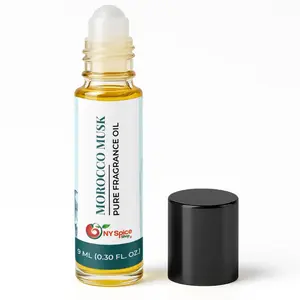 NY Spice Shop Morocco Musk Fragrance – Artisan Fragrance Oil & Soft Floral Scent – Resinous Aroma Blend with Enduring Aroma Tone – Traditional Musk Perfume Oil for Personal Scent Collection