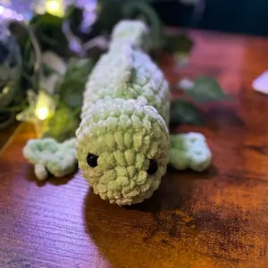 Green Chameleon- Handmade Crochet