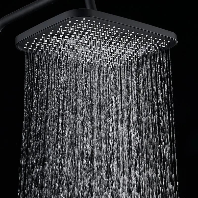 13 Inch High Pressure Square Rain Shower Head, Shower Faucet Set Matte Black Shower System, 13 Inch, Rainfall Shower Head, Rain Showerhead