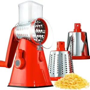 Nutrislicer Rotary Cheese Grater Vegetable Chopper Food Slicer Shredder Crinkle Cutter Adjustable Kitchen Utensils