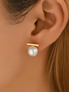 New Fashion Pearl Earrings for Women, Elegant Light Luxury Design, Simple Versatile Studs, High-Quality Jewelry Accessories