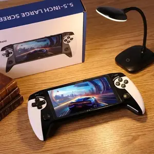 X9 Handheld Game Console, Rechargeable Portable Gaming Machine, 5.5 Inch HD Screen, 3500 Games, Home and Travel Use, Wireless Controller