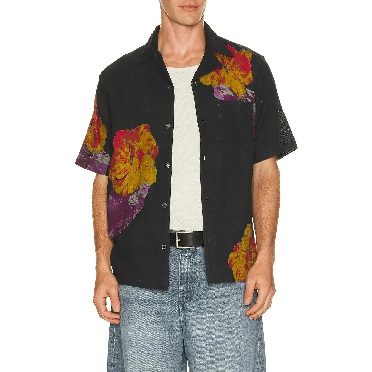 ALLSAINTS Nouvelle Shirt in Jet Black