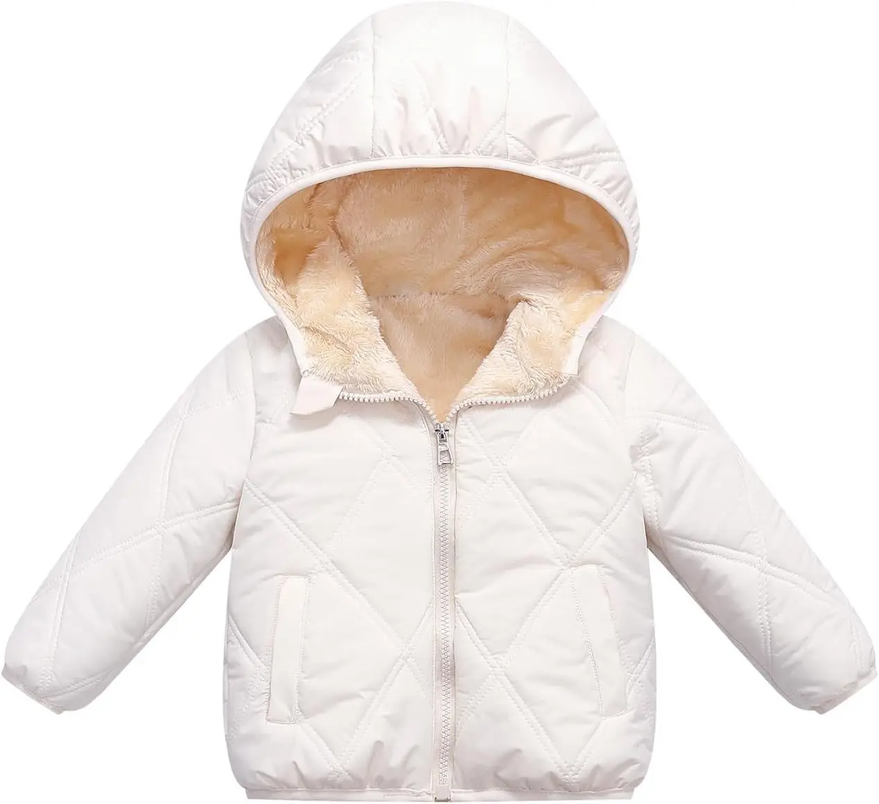 Baby girls winter coats toddler outerwear infant boy snow jackets Unisex baby boys girls hoodie snow suit well with sweaters kids rain snowsuit 12-18, 18-24 months, 1t, 2t, 3t, 4t, 5t options
