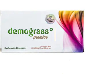 Demograss Premier 30 Capsules - Dietary Supplement with Vitamin D for Fitness & Edible Nutrition - Healthcare Vitamins for Metabolism Support - 30 Capsules of 500 mg Each